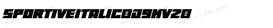 SportiveItalic-d9KVZ字体转换