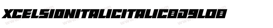 XcelsionItalicItalic-D9L0字体转换