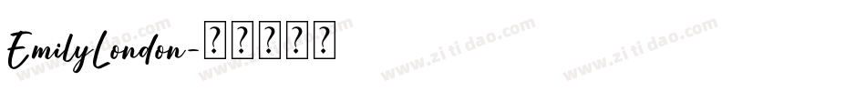 EmilyLondon字体转换