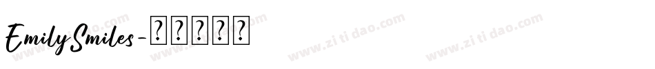 EmilySmiles字体转换