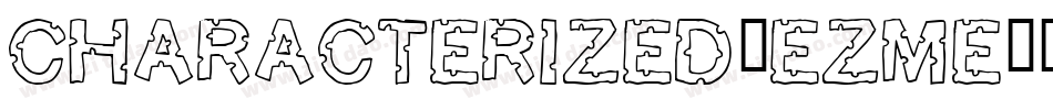 Characterized-EZMe字体转换