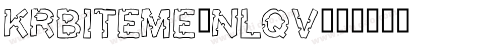 KrBiteMe-nLqV字体转换
