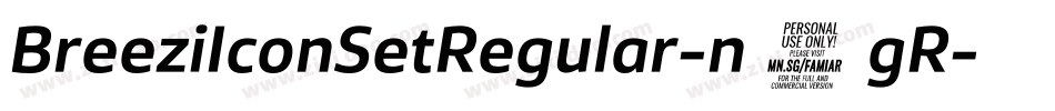 BreeziIconSetRegular-n1gR字体转换
