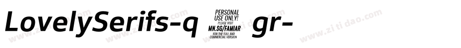 LovelySerifs-q1gr字体转换