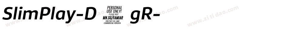 SlimPlay-D1gR字体转换