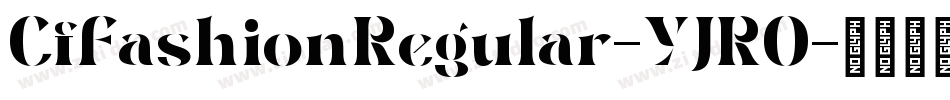 CfFashionRegular-YJRO字体转换