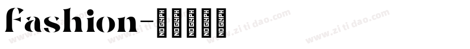 Fashion字体转换