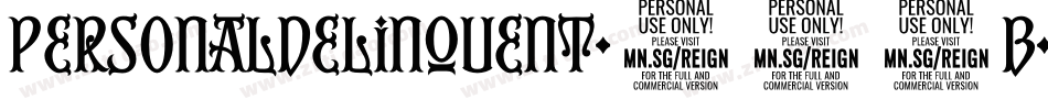 PersonalDelinquent-410B字体转换