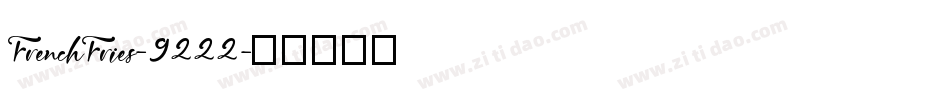 FrenchFries-9222字体转换
