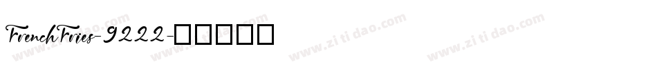 FrenchFries-9222字体转换