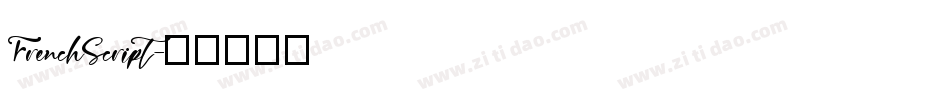 FrenchScript字体转换