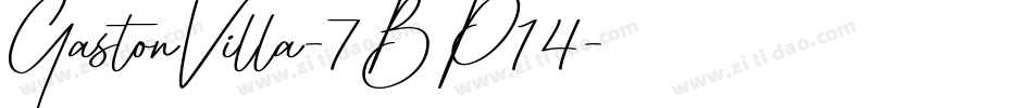 GastonVilla-7BP14字体转换