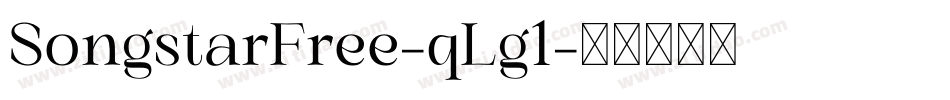 SongstarFree-qLg1字体转换