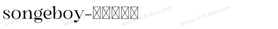 songeboy字体转换