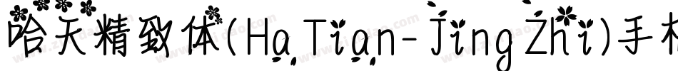 哈天精致体(HaTian-JingZhi)手机版字体转换