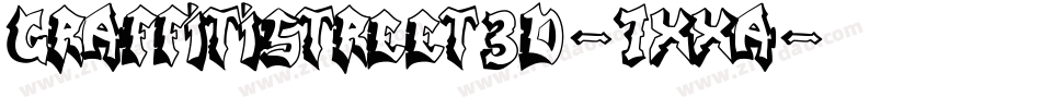 GraffitiStreet3D-7xXA字体转换