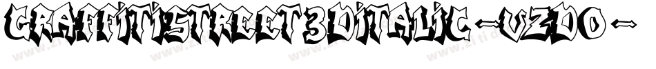 GraffitiStreet3DItalic-vzdO字体转换