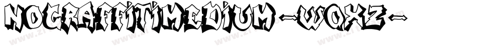 NoGraffitiMedium-wqXZ字体转换