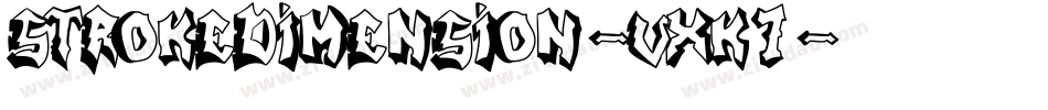 StrokeDimension-vXK7字体转换