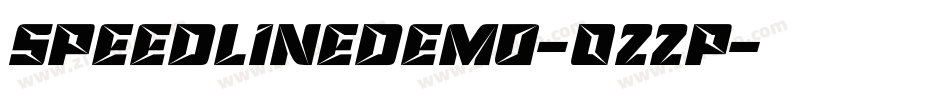 SpeedLineDemo-022P字体转换