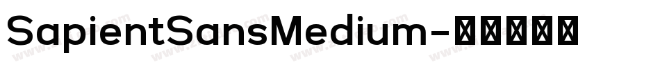 SapientSansMedium字体转换