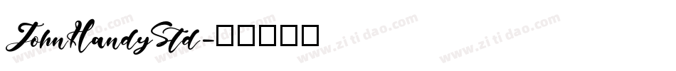 JohnHandyStd字体转换