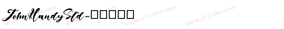 JohnHandyStd字体转换
