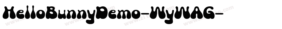 HelloBunnyDemo-WyWAG字体转换