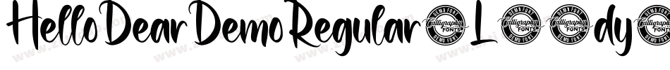 HelloDearDemoRegular-L33dy字体转换