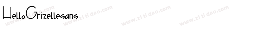HelloGrizellesans字体转换