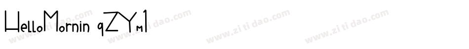 HelloMornin-qZYm1字体转换