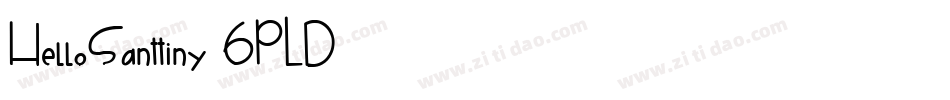 HelloSanttiny-6PLD字体转换