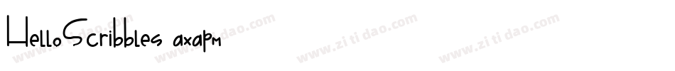 HelloScribbles-axapm字体转换
