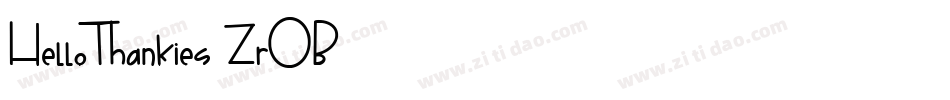 HelloThankies-ZrOB字体转换