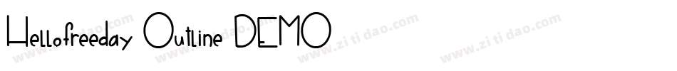 Hellofreeday-Outline-DEMO字体转换