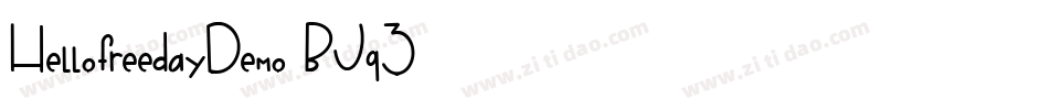 HellofreedayDemo-BJq3字体转换
