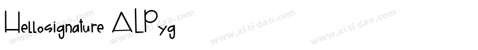 Hellosignature-ALPyg字体转换