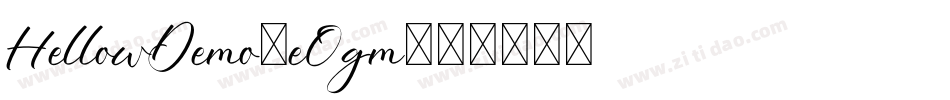 HellowDemo-e0gm字体转换