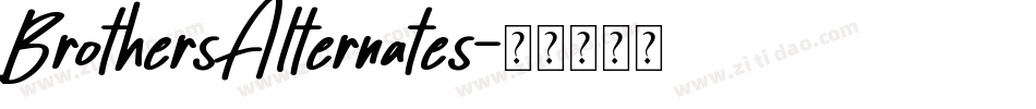 BrothersAlternates字体转换
