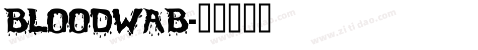 BLOODWAB字体转换