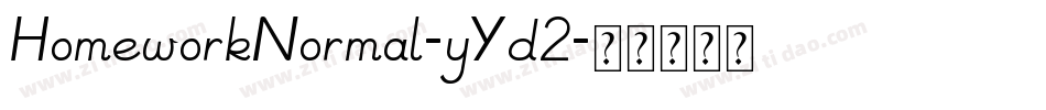 HomeworkNormal-yYd2字体转换