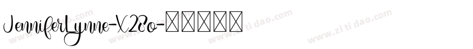 JenniferLynne-X28o字体转换