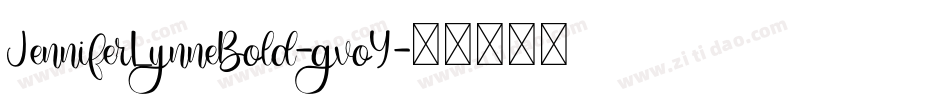 JenniferLynneBold-gvoY字体转换
