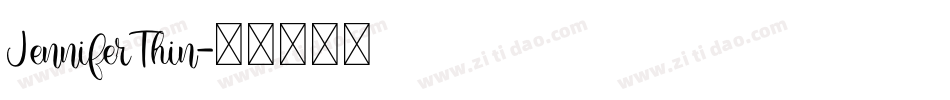 JenniferThin字体转换