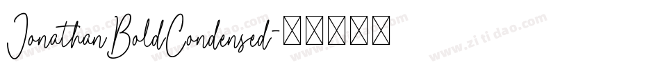 JonathanBoldCondensed字体转换