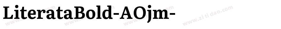 LiterataBold-AOjm字体转换