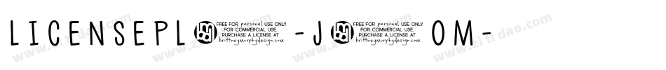 Licensepl8-J2oM字体转换
