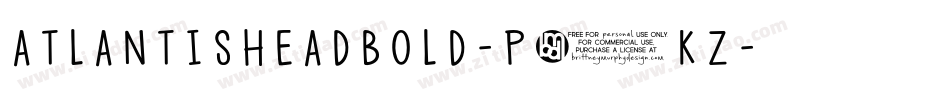 Atlantisheadbold-p7KZ字体转换