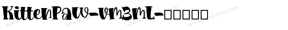 KittenPaw-vm3mL字体转换