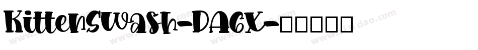 KittenSwash-DA6x字体转换